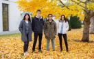 Los alumnos promotores de la aplicación: María Ovejero, Iván Caballero, Javier Ángel Hernández y Patricia Díez.