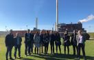 Autoridades y representantes de FEIQUE, FITAG, UGT y empresarios de la zona visitan las instalaciones de Rockwool en Caparroso