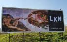 Jagoba y Chimy protagonizan la nueva obra de LKN, el Bansky del osasunismo