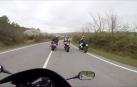 Identifican a 10 moteros por conducir de forma temeraria y grabarse en vídeo en Navarra