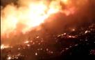 Incendio provocado por la caída de un cable de repetidor en Leitza