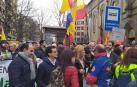 Una concentración protesta en Pamplona contra el traspaso de tráfico a Navarra