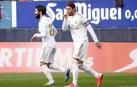 Galería de fotos del partido Osasuna-Real Madrid disputado en El Sadar y correspondiente a la jornada 23 de LaLiga Santander.
