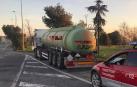 Un camionero que llevaba mercancías peligrosas da positivo en cocaína en Marcilla