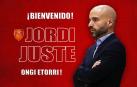 Anuncio del Basket Navarra de su nuevo entrenador, Jordi Juste.