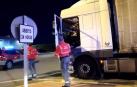 Un camionero se da a la fuga en Olagüe y es interceptado en Tafalla