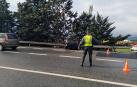 Un trasladado al CHN en un accidente múltiple entre tres coches en Berrioplano