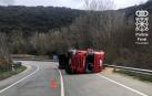 Herido leve un camionero en un accidente en la NA-132-A, en Acedo