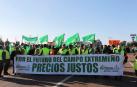Los agricultores extremeños colapsan la A-5 y la A-66