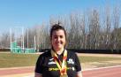 Tania Sola Ordoyo, con sus dos medallas de oro.