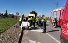 Un herido tras chocar dos automóviles en el polígono La Nava de Olite