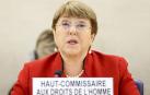 La alta comisionada de la ONU para los derechos humanos, Michelle Bachelet