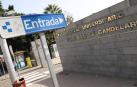 Entrada al Hospital de Nuestra Señora de la Candelaria (Santa Cruz de Tenerife) donde permanece aislado el médico italiano con coronavirus.