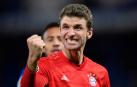 Thomas Muller celebra el triunfo del Bayern.