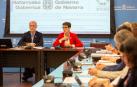 María Chivite durante su intervención en la Comisión Interdepartamental para implantar la Agenda 2030
