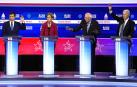 Los rivales de Sanders tratan de pararlo en el debate previo al Súper Martes