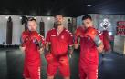 Dani Saldise, Araça y Mancuso se calzaron los guantes de boxeo, junto al resto de sus compañeros, para preparar la cita de hoy.