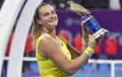 Aryna Sabalenka se corona en Doha