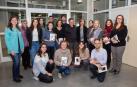 Foto de grupo de la reunión que el club de lectura celebró el pasado miércoles 26 de febrero y en la que contaron con la presencia del traductor Xavier Olarra, Premio Euskadi de Traducción.