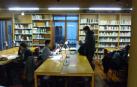 Imagen de la sala de estudio de la biblioteca pública de Estella. 	MYRIAM MUNARRIZ