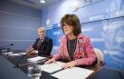 En primer término, la consejera de Salud del Gobierno Vasco, Nekane Murga.