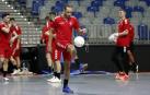 Imágenes del Osasuna Magna durante el entrenamiento en Málaga, donde jugará la Copa de España.