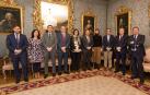 De izqda. a dcha: Gonzalo Soto (Caja Rural); Blanca Jáuregui (Viscofan); Ricardo Goñi (Caja Rural); Xabier Errasti (MTorres); Pilar Irigoien (CEIN); Manu Ayerdi, consejero de Desarrollo Económico y Empresarial; Ainhoa Zabala (Zabala Innovation Consulting); Ricardo Pérez (Fundación Geoalcali); Joseba Sagastigordia (Coorporación Mondragon) y Julio Maset (Laboratorios Cinfa).