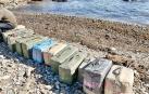 Fardos de hachís incautados en una operación contra el narcotráfico en la provincia de Cádiz