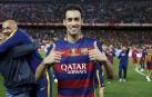 Busquets, con el Barcelona.
