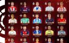 Los jugadores que representarán a los 20 equipos de Primera. El Mallorca, baja de última hora.