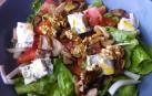 Nueces, gorgonzola y hongos