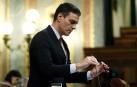 Sánchez, durante su intervención en el Congreso para pedir la autorización para prolongar el estado de alarma hasta el 11 de abril