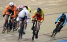 Juan Peralta, a la derecha, en el pasado campeonato del mundo de ciclismo en Berlín.