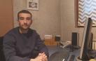 El presidente de la U.D. Mutilvera, Julen Romero, sigue desde su casa pendiente de la actividad que depara un club de fútbol.