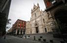 Una calle vacía en Nápoles, este jueves.