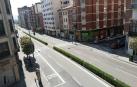 La Avenida de Zaragoza, desierta, sin coches.