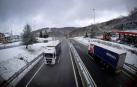 La cota de nieve desciende a 300 metros en la mayor parte de Navarra
