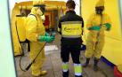Túnel de desinfección en la zona de Urgencias del Hospital de Navarra (CHN)