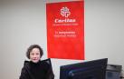 La pamplonesa Maite Quintana Saldise, en la sede de Cáritas Diocesana, en Pamplona, donde trabaja desde agosto de 2001. “La crisis es ahora y después. Será muy duro”.
