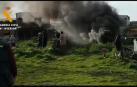 Vídeo | Sorprendidos haciendo una barbacoa en un descampado urbano en La Rioja