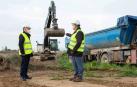 Las obras del Canal de Navarra se reactivan a su paso por Peralta