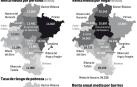 La brecha de renta entre los hogares es de 6.541€ según el área geográfica