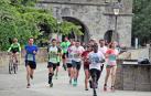 Un grupo de corredores, durante la edición del pasado año de la carrera pamplonesa.