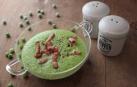 Una receta y un truco: Crema de guisantes y beicon