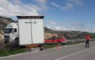 Ileso un camionero tras la salida de vía de su vehículo articulado en la NA-125