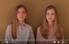 Fragmento del vídeo de agradecimiento de las infantas Leonor y Sofía.