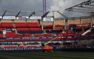 Las obras del estadio avanzan con la retirada de los asientos y las cubiertas