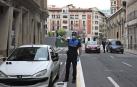 Control de movilidad de la Policía Municipal de Pamplona