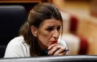 La ministra de Trabajo, Yolanda Diaz, en el pleno celebrado este jueves en el Congreso de los Diputados