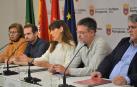 Grupo municipal del PSN en Pamplona, con Maite Esporrín en el centro.
